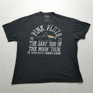Pink Floyd Shirt Mens 2XL Black Short Sleeve Round‎ Neck Cotton